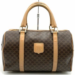 セリーヌ(CELINE)のCELINE セリーヌ M11 ミニボストンバッグ ハンドバッグ マカダム PVC ベージュ ブラウン レディース メンズ 【中古】(ボストンバッグ)