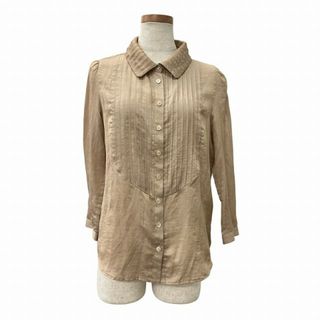 49アベニュー ジュンコシマダ 49AV. ピンタック ブラウス 長袖 38(シャツ/ブラウス(長袖/七分))