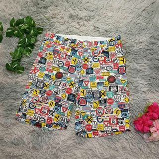 パーリーゲイツ(PEARLY GATES)の【Jack Bunny!!】ゴルフ 総柄ショートパンツ (4) ルート66 派手(ウエア)