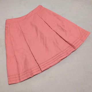 美品❤【ビス】VIS（S）プリーツスカート ミニ丈 フレア コーラルピンク(ミニスカート)