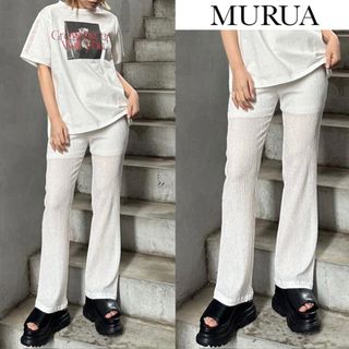 MURUA - ムルーア プリーツ イージー ワイド パンツ