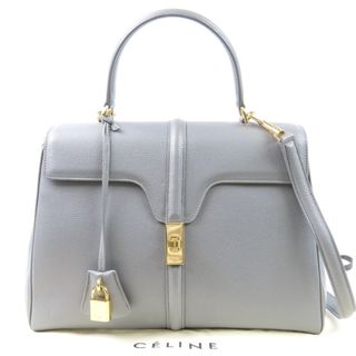 セリーヌ(CELINE)の新品同様美品 CELINE セリーヌ クラシック 16セーズ 2WAY ショルダーバッグ ハンドバッグ カーフ ライトグレー レディース【中古】(ハンドバッグ)