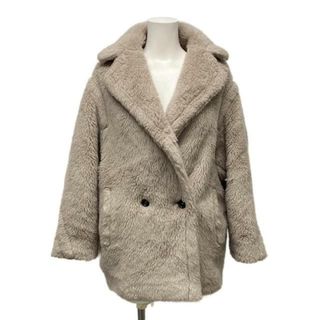 マックスマーラ(Max Mara)のMax Mara(マックスマーラ) コート サイズXS レディース美品  テディベア ベージュ ショート丈/ボア ウール、アルパカ(その他)
