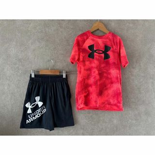 アンダーアーマー(UNDER ARMOUR)のアンダーアーマー　ジュニア　速乾Tシャツ＆ハーフパンツ　130　120　美品(Tシャツ/カットソー)
