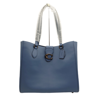 コーチ(COACH)の【未使用】 コーチ COACH テオ トートバッグ バッグ 肩掛け ショルダー シンプル シック 四角 自立 ユニセックス きれいめ おしゃれ 機能的 カジュアル かわいい ブルー系 レザー CA114 レディース メンズ☆送料無料☆ 当店通常価格49800円(トートバッグ)