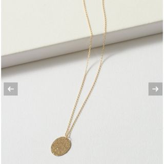 リラ(Lilas)の10mmオーバルテクスチャーモチーフ50cmネックレス K10(ネックレス)