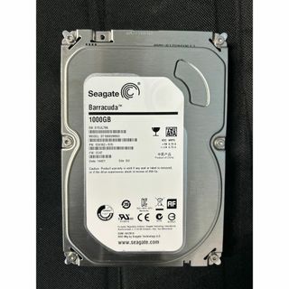 シーゲイト(SEAGATE)のハードディスク・HDD（容量1TB、ST1000DM003）中古品(PCパーツ)