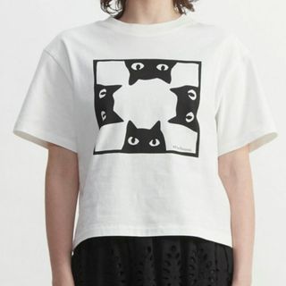 プレインピープル(PLAIN PEOPLE)の完売❕新品同様PLAIN PEOPLE プレインピープル　キャットプリントT(Tシャツ(半袖/袖なし))