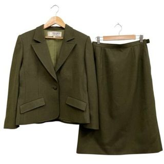 ニナリッチ(NINA RICCI)のニナリッチ ウールスーツ タイト シングル モスグリーン系 11 L相当   (スーツ)