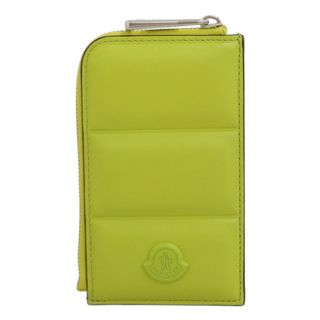 モンクレール(MONCLER)の超美品 モンクレール MONCLER 現行販売商品 キルティングレザー カード コイン フラグメントケース ロゴエンボス 定価66000円(コインケース/小銭入れ)
