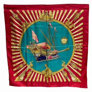 エルメス(HERMES)のエルメス Hermes カレ90 marine ブランド小物 スカーフ レディース 送料無料 【中古】【あす楽】(バンダナ/スカーフ)