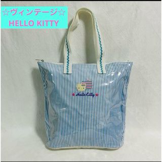 ハローキティ(ハローキティ)の♥︎激レア♥︎ヴィンテージサンリオ ハローキティ ビニールバッグ/プールバッグY2K(キャラクターグッズ)