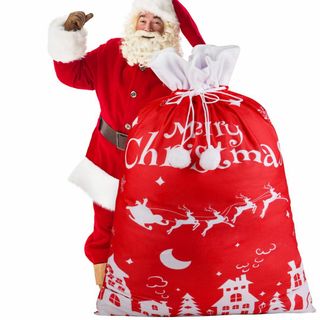 【在庫セール】DERAYEE クリスマス ラッピング袋 特大 110x70cm 