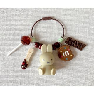 うさぎさん じゃらじゃらキーホルダー ブラウン