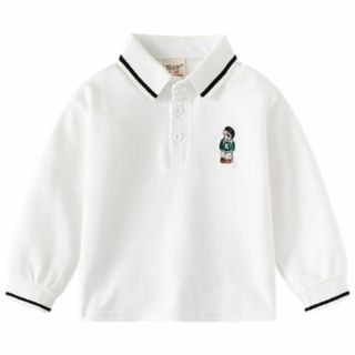 [LovKin] ポロシャツ キッズ 男の子 長袖 襟付き シャツ 子供 ボーイ