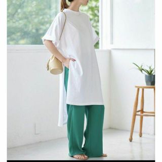 JOURNAL STANDARD - 【新品】ジャーナルスタンダード　クリアジャージCNスリットチュニックPO　白