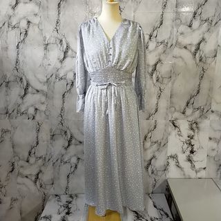 スナイデル(SNIDEL)のSG328Y/SNIDEL/ロングワンピース/ONESIZE/水色系/レディース(ロングワンピース/マキシワンピース)