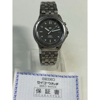 完動 SEIKO ALLチタン AGS SPIRIT 5M22-6B40 保付