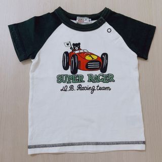 80★ミキハウス ダブルビー レーシングカーTシャツ