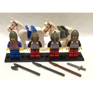 レゴ（LEGO）正規品　オールドレゴ　お城シリーズ　ミニフィグ　兵士　騎士　馬