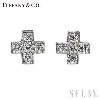 ティファニー(Tiffany & Co.)のティファニー Pt950/ Pt900 ダイヤモンド ピアス クルーシーフォーム(ピアス)