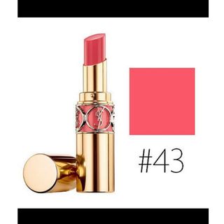 イヴサンローラン(Yves Saint Laurent)のイヴ・サンローラン ルージュヴォリュプテシャイン 43番(口紅)