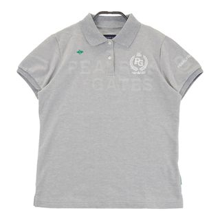 サイズ：0 PEARLY GATES パーリーゲイツ  半袖ポロシャツ  グレー系 [240101495949] ゴルフウェア レディース ストスト(ウエア)