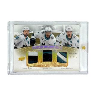 UPPER DECK NHLカード PREMIER TOMAS HERTL EVANDER KANE LOGAN COUTURE SHARKS 11/15 #PT-CKH 送料無料 中古 IT1