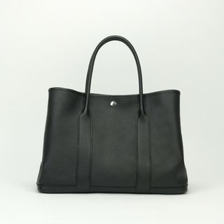 エルメス(HERMES)のエルメス HERMES ガーデンパーティPM ガーデンパーティ PM ガーデンパーティ36 ガーデンパーティー バッグ トートバッグ エプソン ノワール noir ブラック black 黒 シルバー金具(トートバッグ)