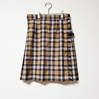 シップス(SHIPS)の【SHIPS】シップス キルトスカート チェック柄 バックプリーツ (M)(ひざ丈スカート)