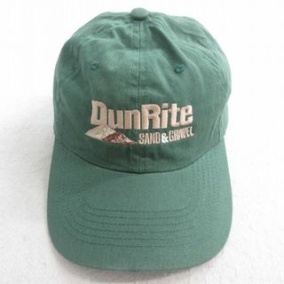 中古 キャップ Dun Rine 刺繍 緑 グリーン 25jul28(ニット帽/ビーニー)