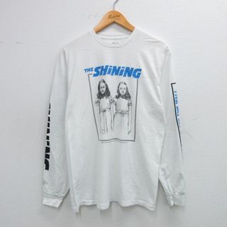 M★古着 バンズ 長袖 Tシャツ メンズ 映画 シャイニング コットン クルーネック 白 ホワイト 25jul28 中古(Tシャツ/カットソー(半袖/袖なし))