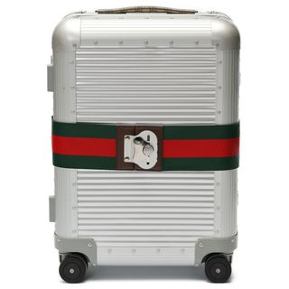 グッチ(GUCCI)のグッチ / GUCCI　ポーター キャビン トロリー バッグ / FPM スーツケース　743718　アルミニウム/GGスプリームキャンバス　シルバー 【中古】 商品番号 S-158734(トラベルバッグ/スーツケース)