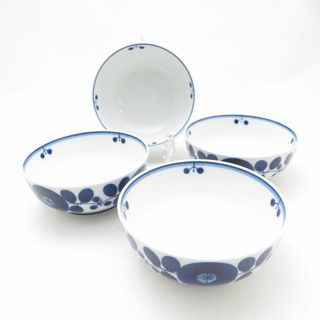HAKUSAN JAPAN 白山陶器 BLOOM ブルーム リース ボウル 4枚 S セット 12.5cm 深皿 鉢 碗 波佐見焼 SU12881E2 (食器)