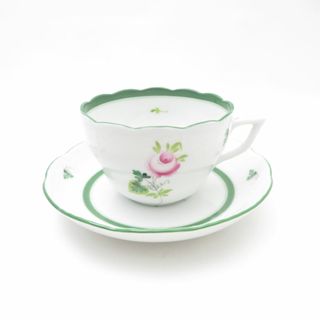 ヘレンド(Herend)の美品 Herend ヘレンド ウィーンの薔薇 VRH 730 ティーカップ＆ソーサー バラ ばら SY13001A3 (グラス/カップ)