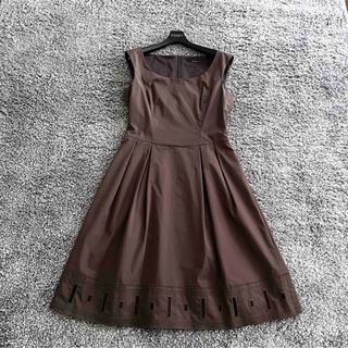 フォクシー(FOXEY)のFOXEY NY 42 透かしワンピース(ひざ丈ワンピース)