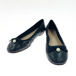 クリスチャンディオール(Christian Dior)の〇〇Christian Dior クリスチャンディオール キルティング バレエシューズ フラットシューズ 表記サイズ 37 ブラック(その他)