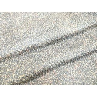 平和屋着物●名門　藤娘きぬたや・総絞り　小紋　杢目絞り　霞文　正絹　逸品　DAAV1449tｗ(着物)