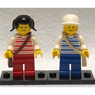 レゴ(Lego)のレゴ（LEGO）正規品　オールドレゴ　ミニフィグ　男の子　女の子　おさげ (知育玩具)
