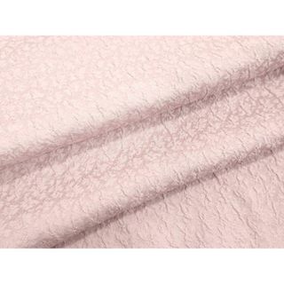 平和屋着物●上質な色無地　絞り　舞花地紋　撫子色　正絹　逸品　未使用　DAAV1466tw(着物)