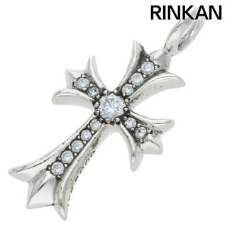 クロムハーツ(Chrome Hearts)のクロムハーツ  TNY CRSF P/DMND/タイニーファットクロス PAVEダイヤ/ペンダント/シルバーネックレストップ メンズ(ネックレス)