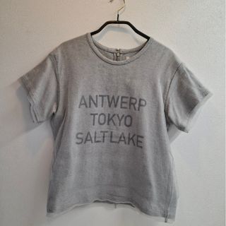 アキラナカ(AKIRANAKA)のAKIRA NAKA♡チュールTシャツ グレー 日本製(Tシャツ(半袖/袖なし))