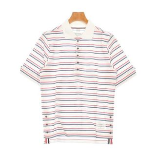 トムブラウン(THOM BROWNE)のTHOM BROWNE トムブラウン ポロシャツ XS 白 【古着】【中古】【送料無料】(ポロシャツ)
