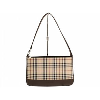 【箱あり】BURBERRY　バーバリー　ワンショルダーバッグ　肩がけ　ベージュ　ブラウン　ノバチェック　チェック柄　レディース　ギフト　人気　定番　プレゼント包装可【中古】松山久万ノ台店