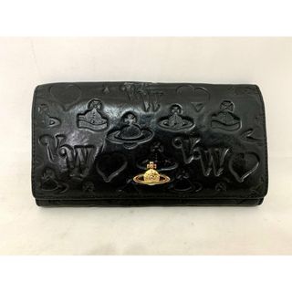 ヴィヴィアンウエストウッド(Vivienne Westwood)のVivienne Westwood ヴィヴィアンウエストウッド ブランド型押し長財布 レザー 本革 イタリア製 カラー: ブラック(財布)