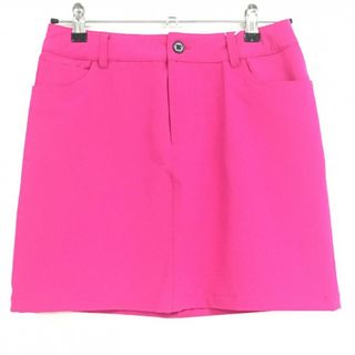 【新品】ビバハート スカート ピンク 4WAYストレッチ 後ろロゴ刺しゅう レディース 42(L) ゴルフウェア VIVA HEART