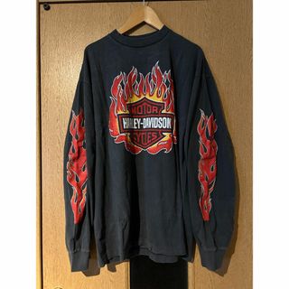 ハーレーダビットソン Harley-Davidson バイカー ロンT XL(Tシャツ/カットソー(七分/長袖))