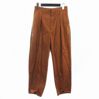フォンデル VONDEL タックパンツ ジップアップ ロング オレンジ 36(その他)