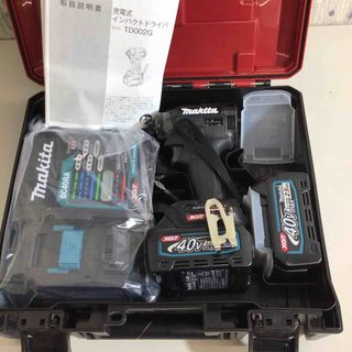 【未使用品】★純正バッテリー2個&充電器付き フルセット★マキタ(makita) コードレスインパクトドライバー TD002GRDXB ブラック 黒【戸田店】(工具)