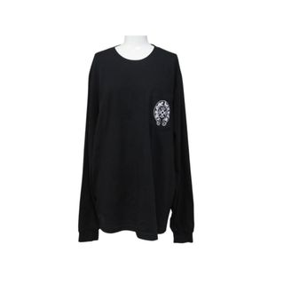 クロムハーツ(Chrome Hearts)の極美品 CHROME HEARTS クロムハーツ ホースシュー 長袖Tシャツ ロングスリーブ ロサンゼルス限定 ブラック サイズL 中古 4b004904(Tシャツ(長袖/七分))